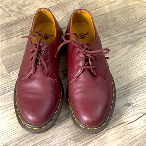 Burgundy Leather Dr. Martens
